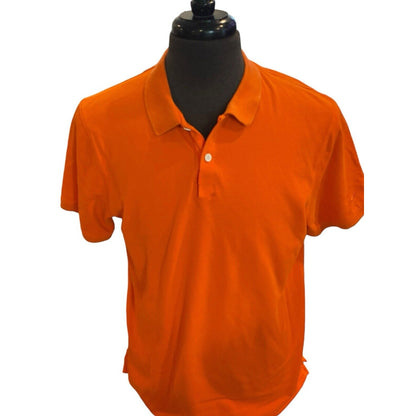 Size Medium Orange Men’s Nike Polo Shirt Short Sleeve Dri-fit