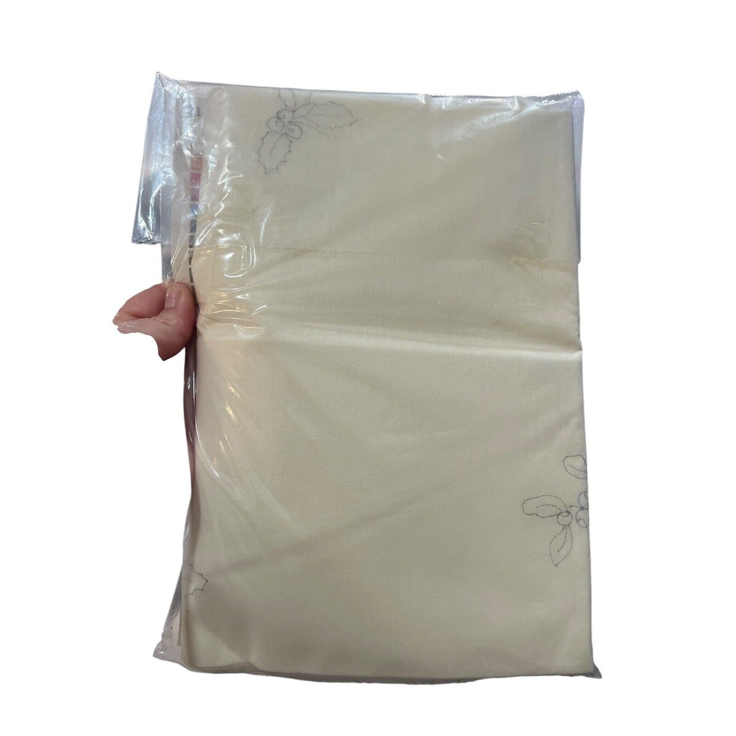 Herrschners® Country Christmas Tablecloth Topper Stamped Embroidery Kit Tree New