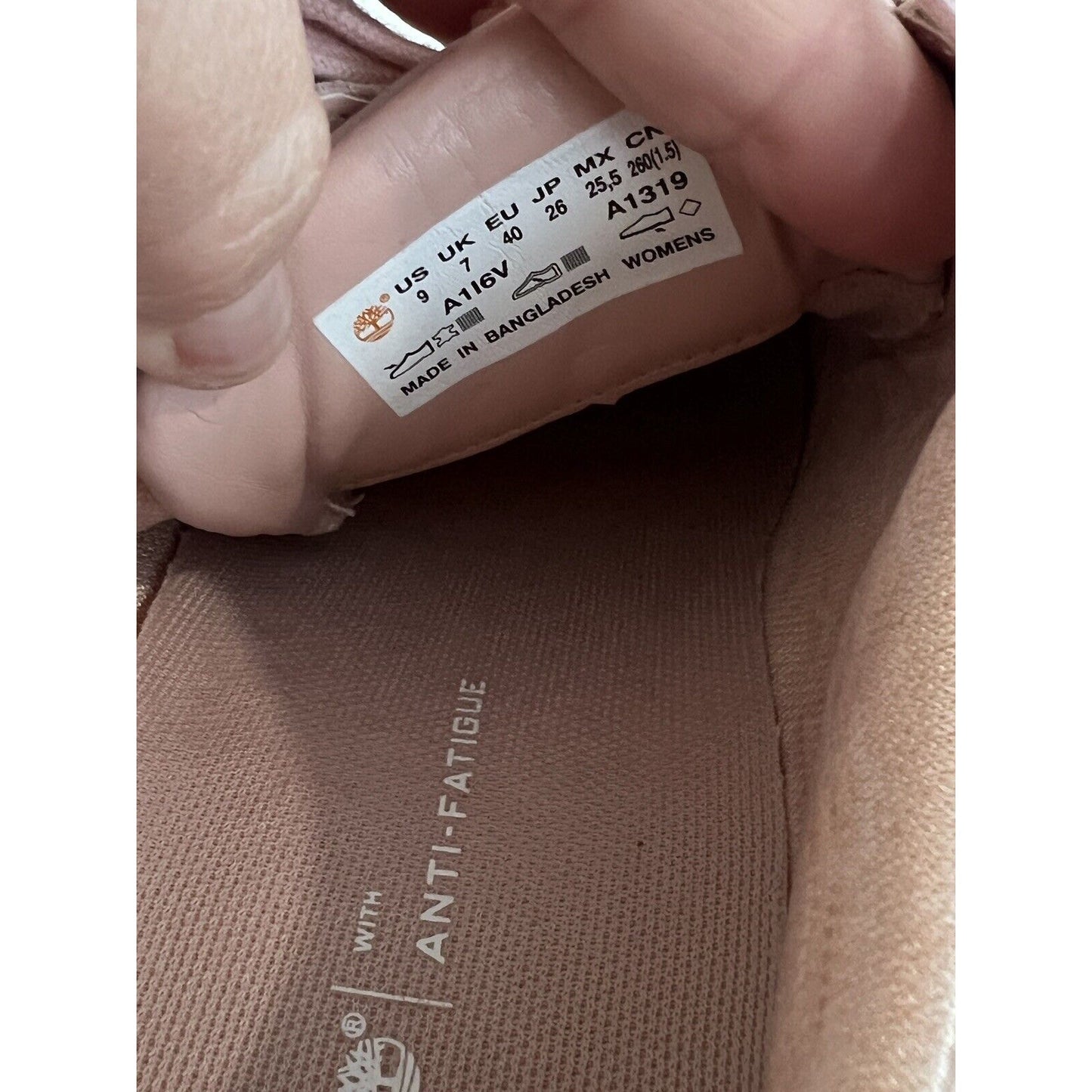 Size 9 TIMBERLAND Women’s MAYLISSA A1I6V Pink Suede Sneaker Lace Up Preppy