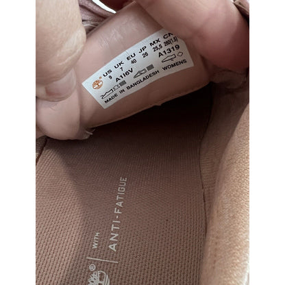 Size 9 TIMBERLAND Women’s MAYLISSA A1I6V Pink Suede Sneaker Lace Up Preppy