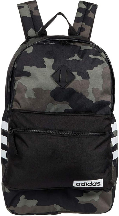 Adidas Unisex Classic 3S III Backpack New Legacy Green Camo Black One Size