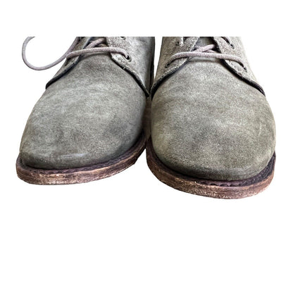10 Vintage Shoe Company Boots Womens Chukka Ankle Shoes Olive Green Suede USA