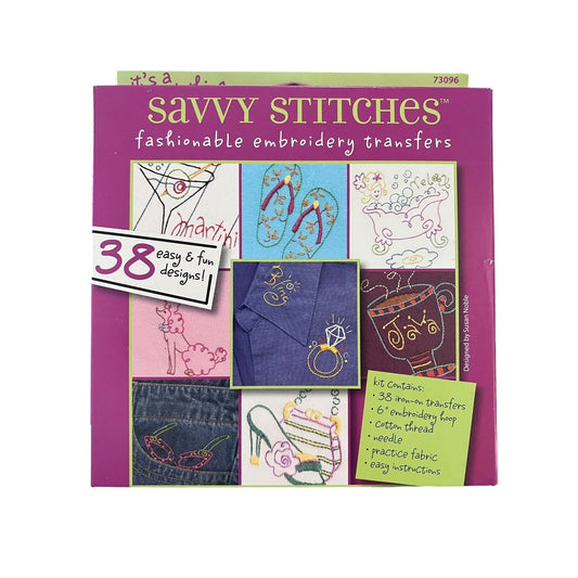 Dimensions Savvy Stitches Embroidery Transfers Its A Girl Thing Sewing Craft NEW