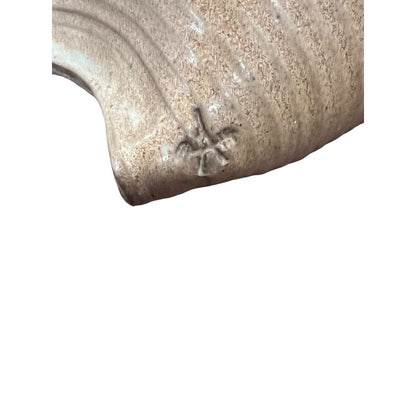 Ceramic Art Pottery Fish Bird House Handmade Signed Clay Natural