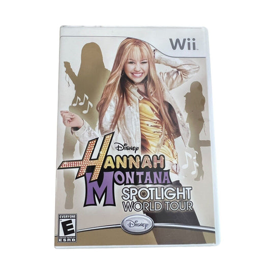 Hannah Montana Spotlight World Tour Nintendo Wii Video Game with Manual Tested W