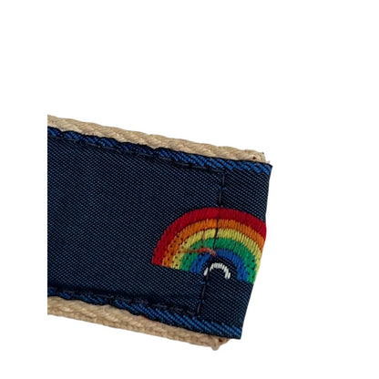90’s Cape Cod Canvas Rainbow Belt Youth Fits Up To 26” Preppy Y2K Vintage Mass