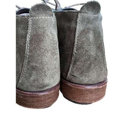 10 Vintage Shoe Company Boots Womens Chukka Ankle Shoes Olive Green Suede USA