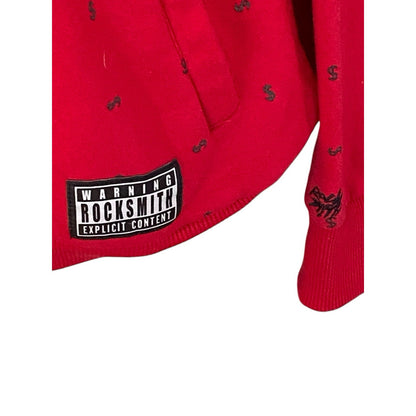 Rock Smith Brand Red Sweatshirt Dollar Signs Grunge Street wear Size 2XL