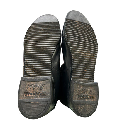 Amazonas Black Leather Lace Pull On Equestrian Riding Boots Size 7 R