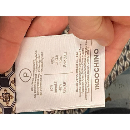 NEW Indochino Mens Teal Green Silk Linen Newbury Blazer Jacket Sz 52