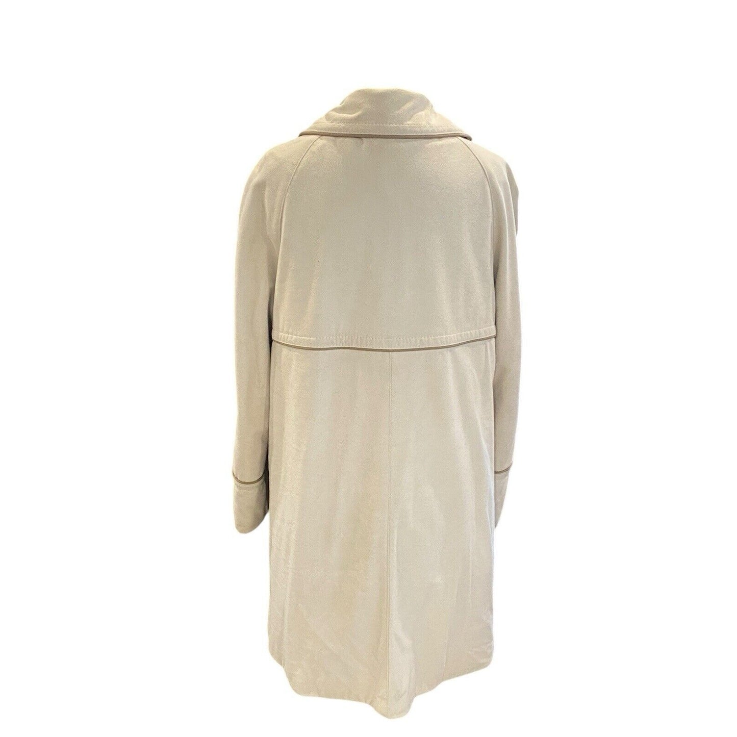 Vintage Forecaster Of Boston Coat Womens 11/12 Cream Classic Lined Pockets