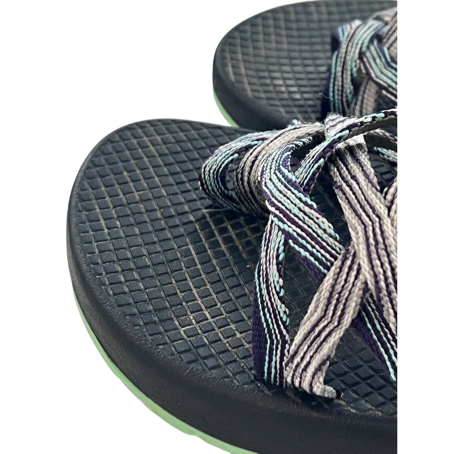 7M Chaco ZX2 Women’s Vibram Sole Blue Adjustable Straps Sandals Hiking Active