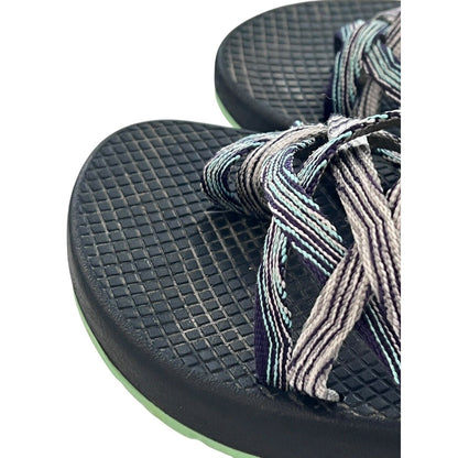 7M Chaco ZX2 Women’s Vibram Sole Blue Adjustable Straps Sandals Hiking Active