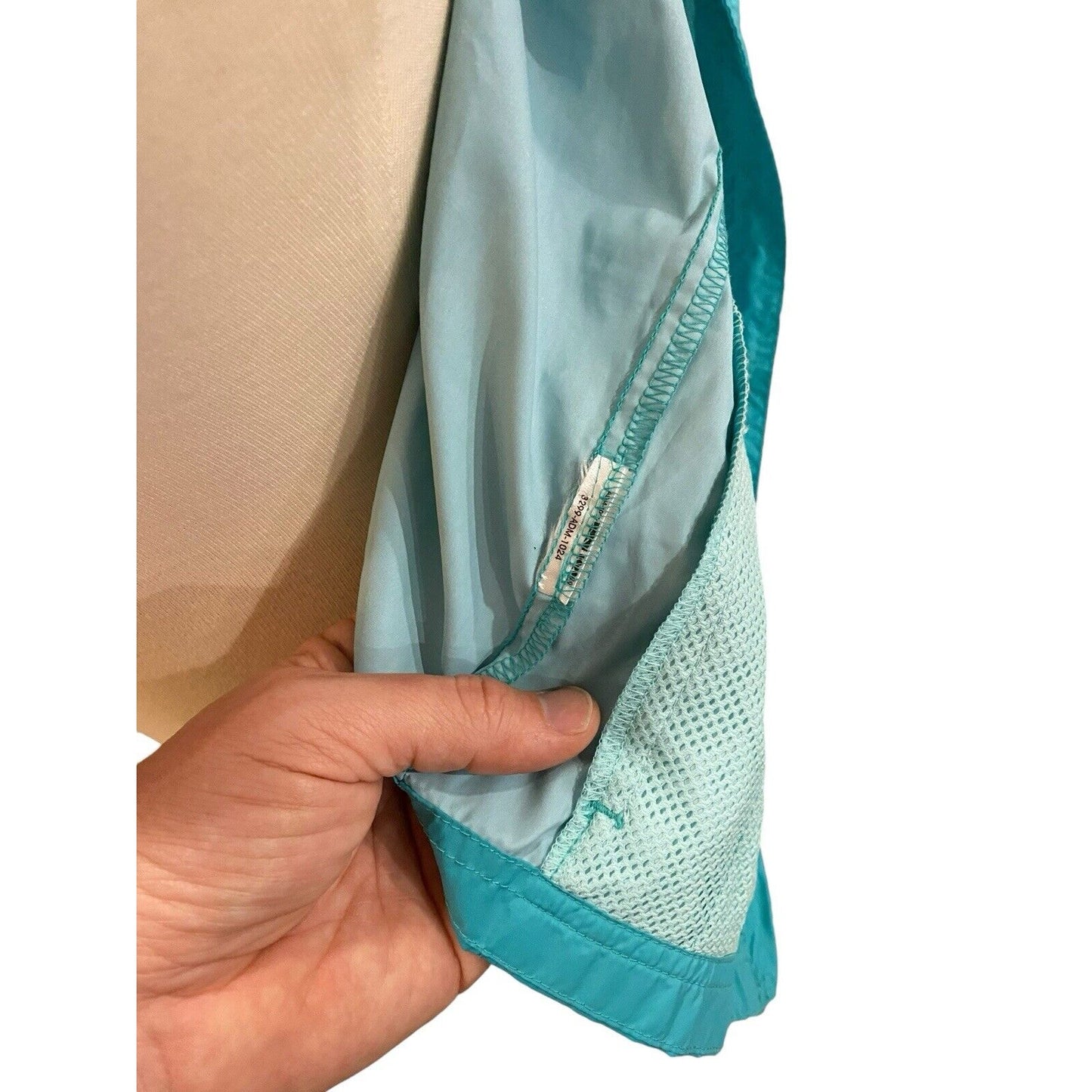 Size Medium Turquoise Blue Columbia Womens Windbreaker Hooded Jacket Full Zip