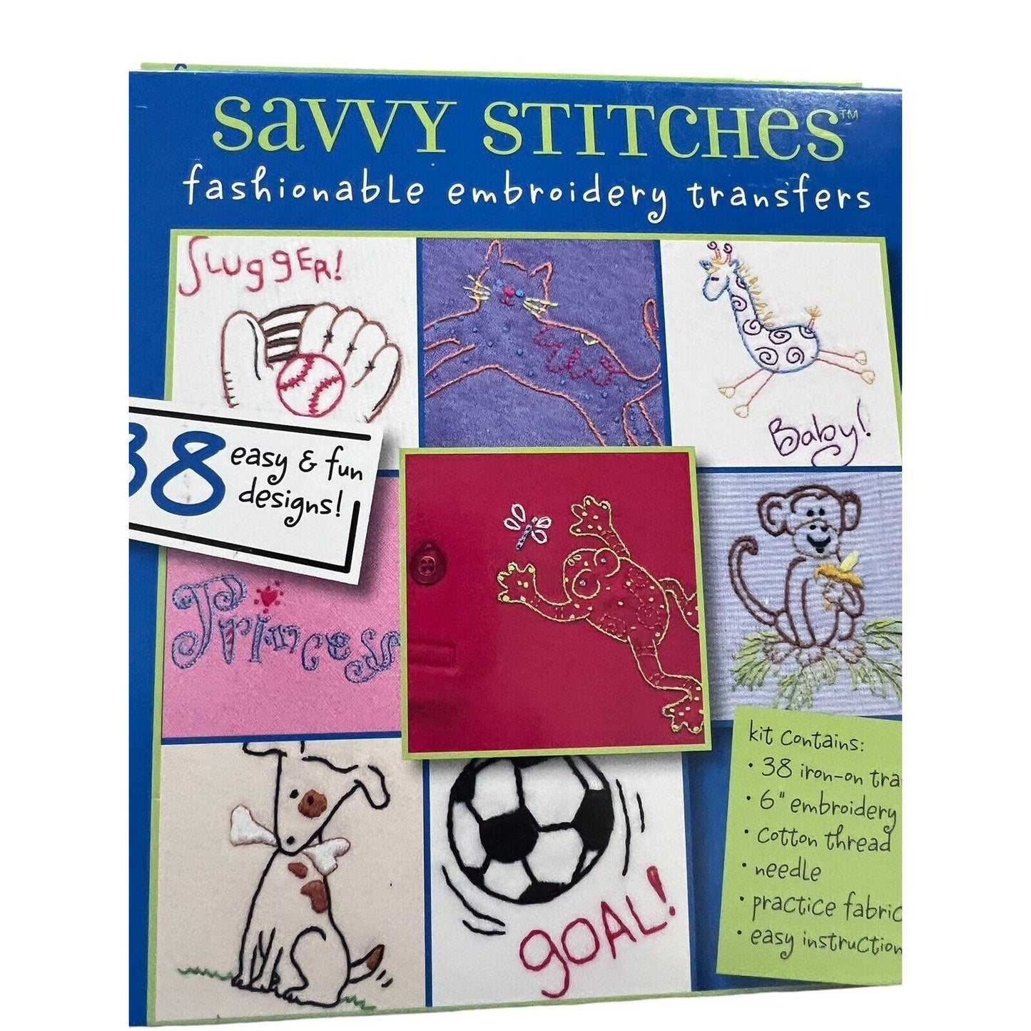 Dimensions Savvy Stitches Embroidery Transfers Fun Stuff Sewing Craft NEW