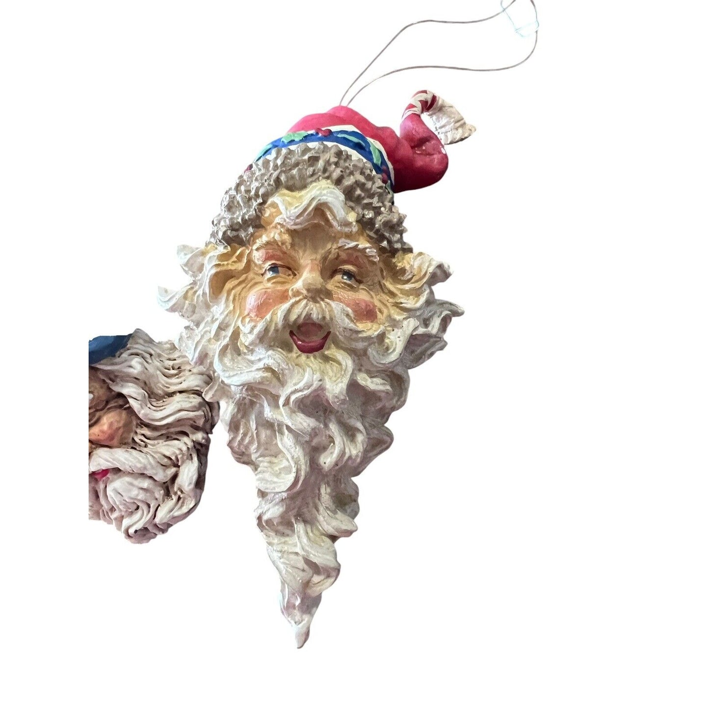 Santa Claus Old World Style Classic Resin Christmas Ornament Set Holiday
