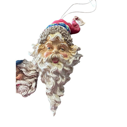 Santa Claus Old World Style Classic Resin Christmas Ornament Set Holiday