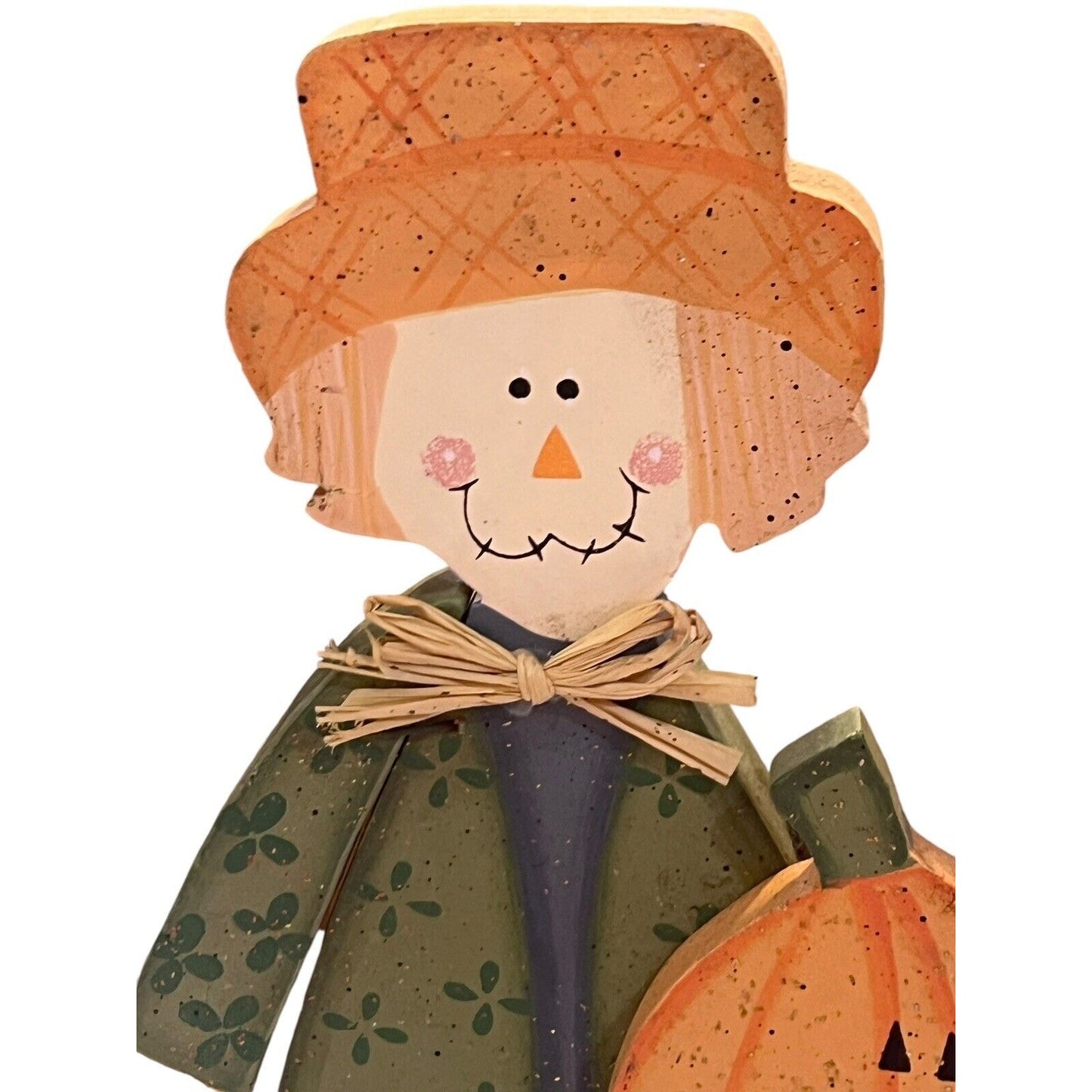 Wooden Autumn Halloween Decor Pumpkin Patch Home Fall Decoration Painted