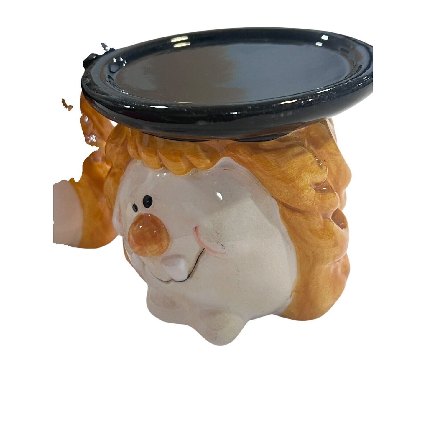 2 WCL Halloween Witch 3.5" X 3.25" Candles Stand Orange Black Spooky Pillar Set