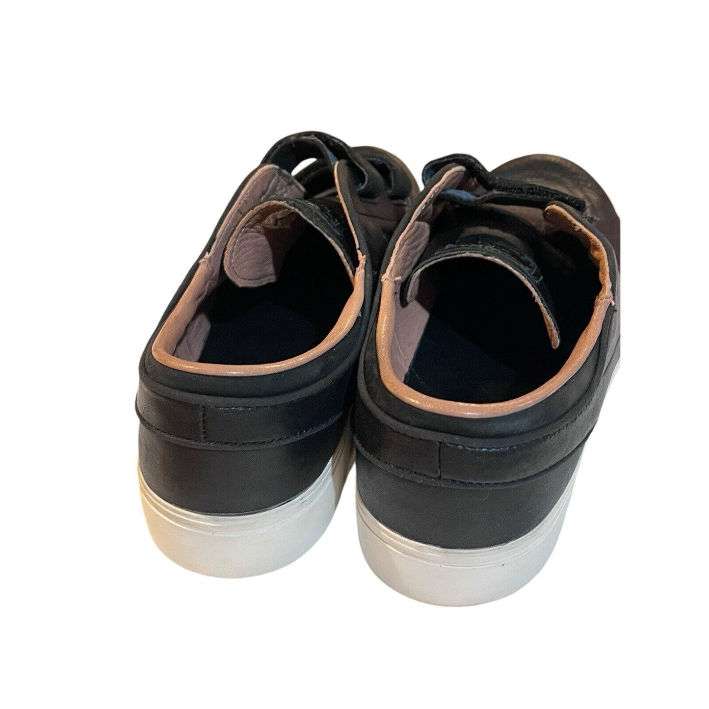 9.5 Rare Nike SB Zoom Janoski AC dunk 705405-002 Triple Black Leather Shoes Skat