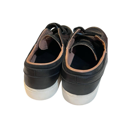 9.5 Rare Nike SB Zoom Janoski AC dunk 705405-002 Triple Black Leather Shoes Skat