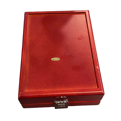 Gift Set of 3 Wood & Metal Wine Bottle Stopper Set in Wood Case