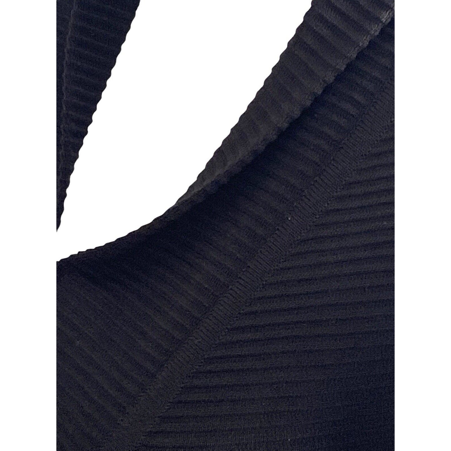 Exclusively Misook Textured Full Zip Sweater Cardigan Black XL Petite