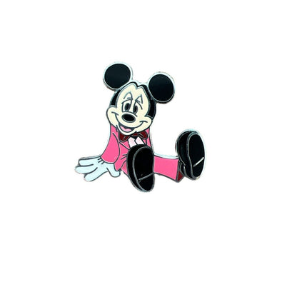 Disney Trading Pin Mickey Mouse Pink Tuxedo