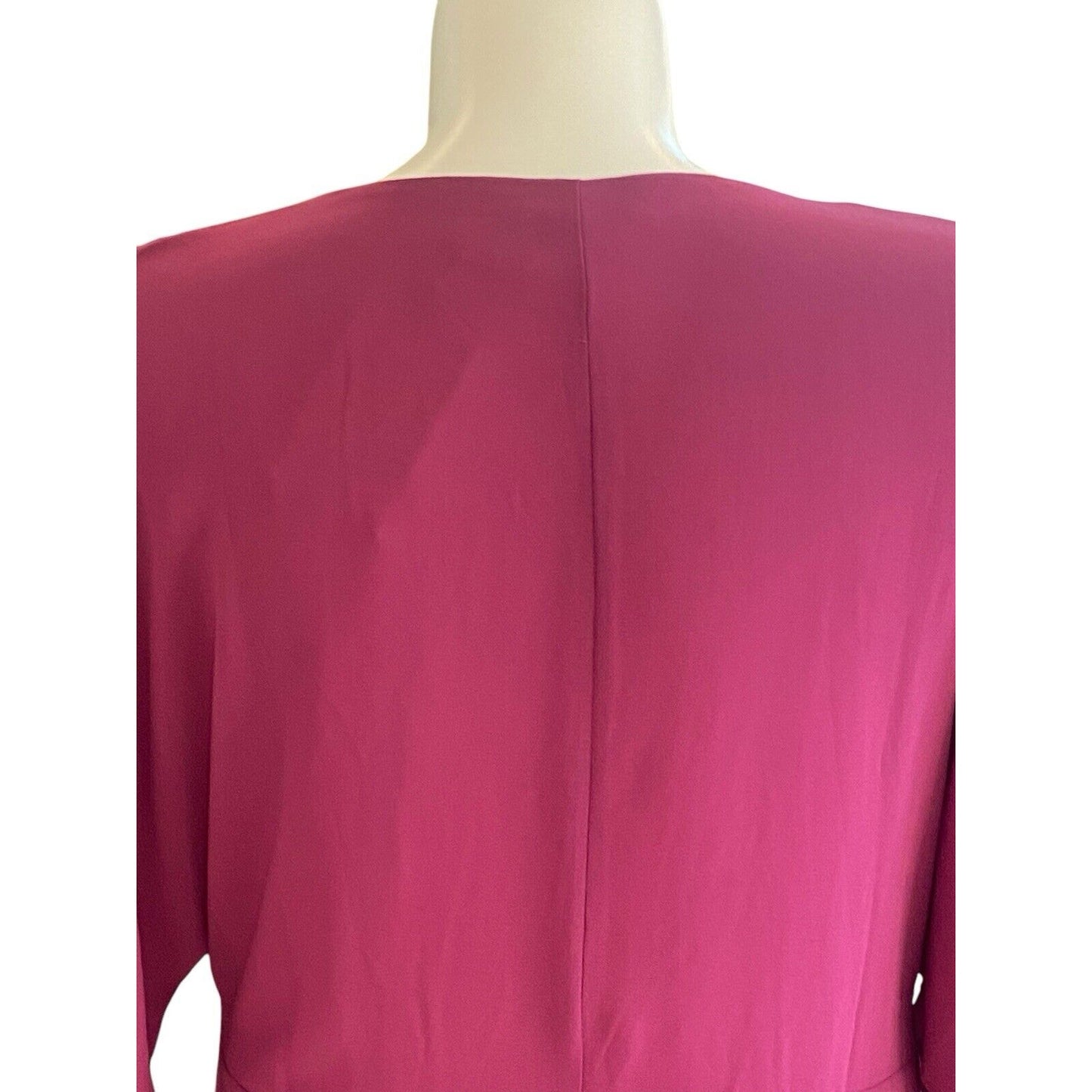 Standards And Practices Dress Surplice Wrap Front Magenta Women Size 2X