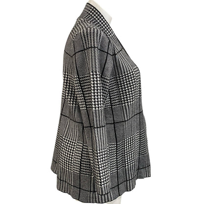 Size Petite Large Ella Emma Herringbone Cardigan Open Cardi Equestrian Classic