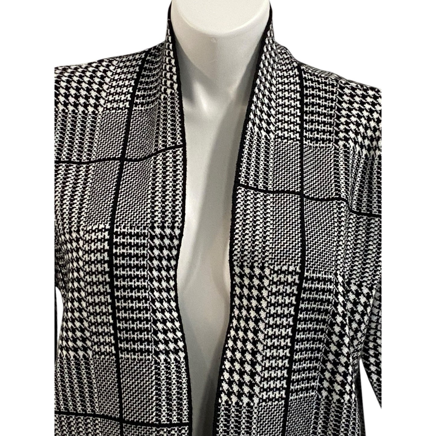 Size Petite Large Ella Emma Herringbone Cardigan Open Cardi Equestrian Classic