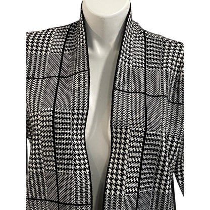 Size Petite Large Ella Emma Herringbone Cardigan Open Cardi Equestrian Classic