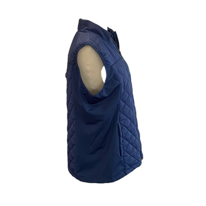 Size Medium Simply Southern Women’s Azure Navy Blue Puffer Vest Classic Preppy