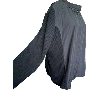 Woman’s Sigrid Olsen Black Sweater Coat Size 2X Plus Size Soft Curvy