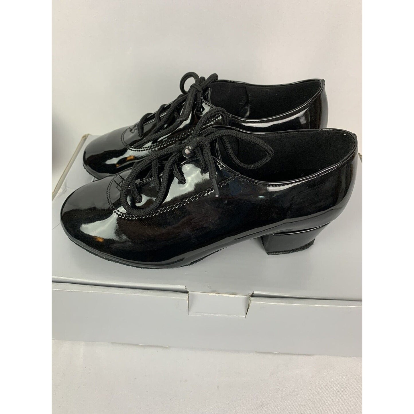 13 Alma Danza Youth Boys Girls Latin A230602B Dance Shoe Black Patent Leather