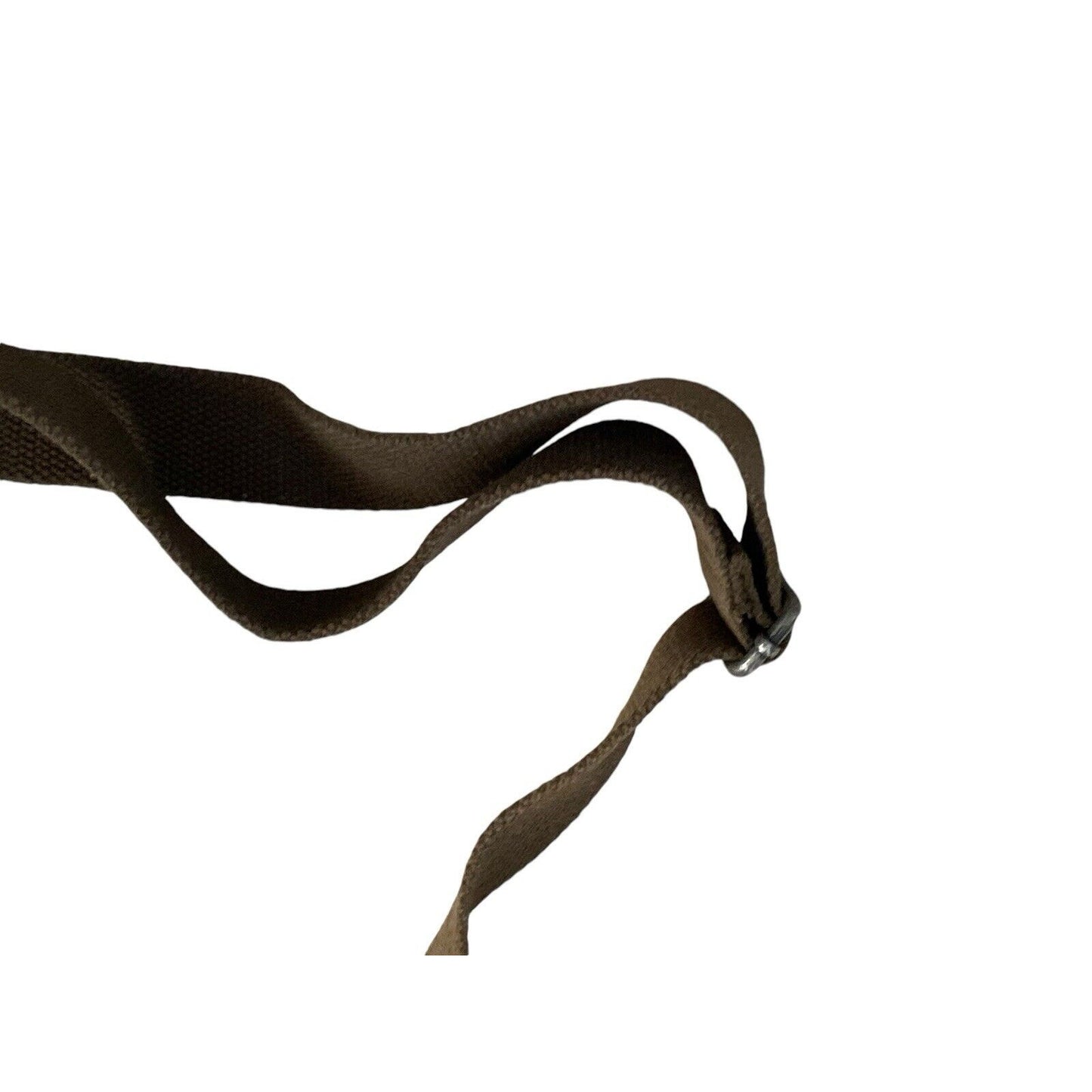 TSD Brand Forest Flap Crossbody Messenger Bag Tan Canvas Brown Leather Trim