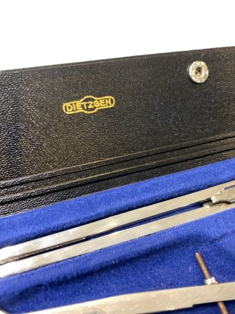 Vintage Dietzgen Drafting Kit 1285-3 Germany US Zone with Case