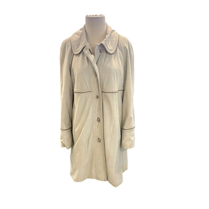 Vintage Forecaster Of Boston Coat Womens 11/12 Cream Classic Lined Pockets