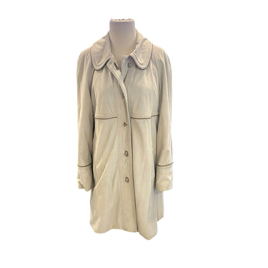 Vintage Forecaster Of Boston Coat Womens 11/12 Cream Classic Lined Pockets