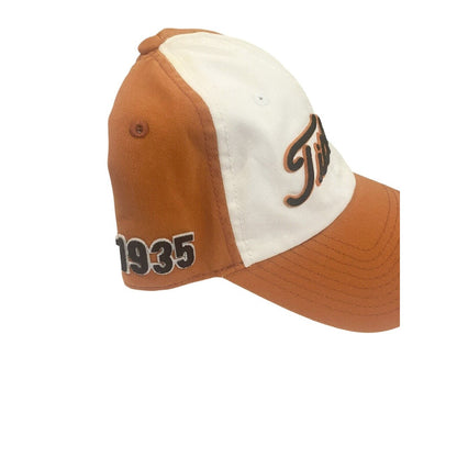 Titleist A-Flex Orange Script 1935 Adult L/XL Hat Cap White Blue Orange