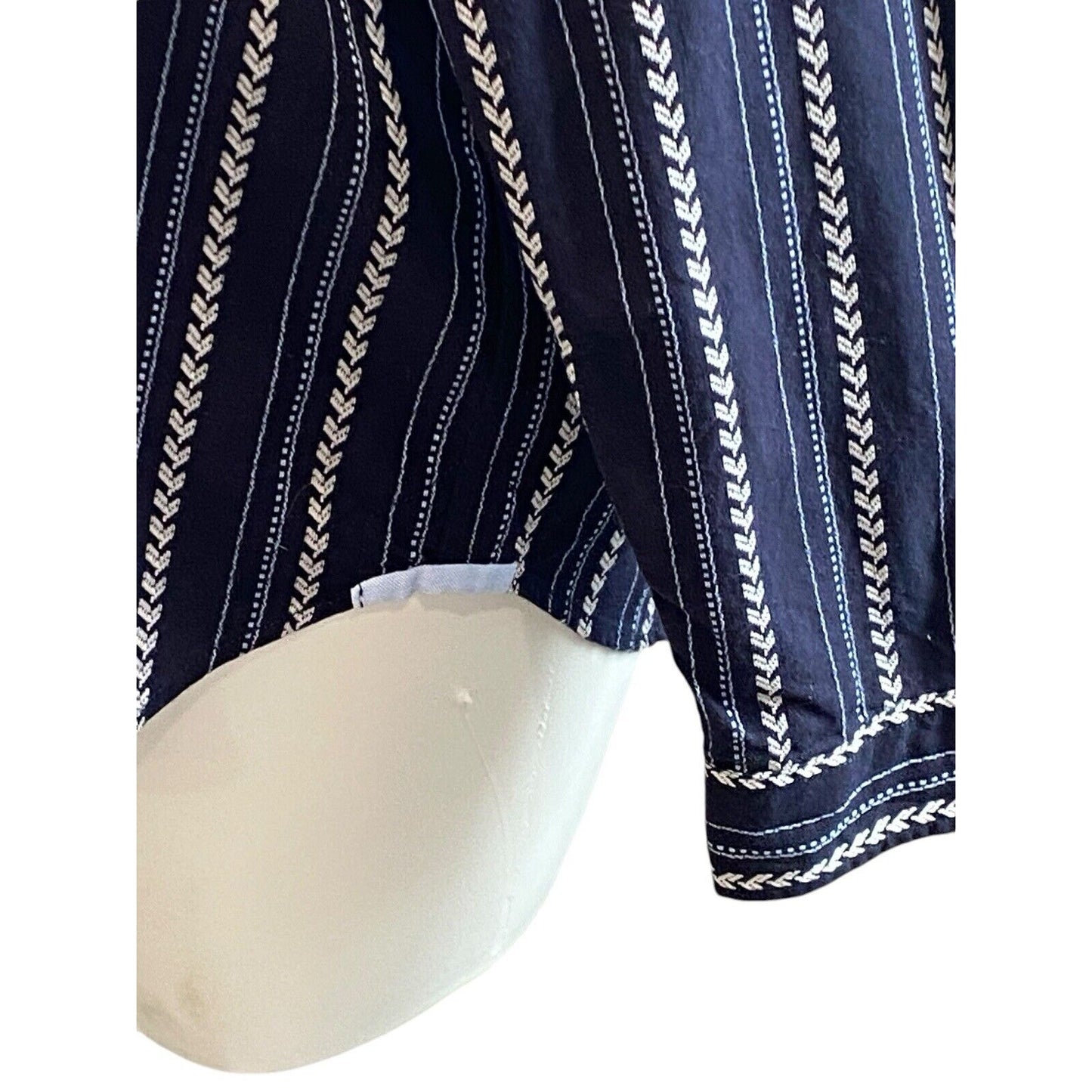 Size XL J. Peterman Tunic Top Navy Blue Great Basin Blouse