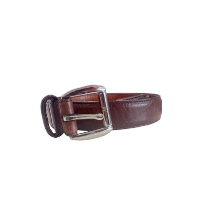 POLO Ralph Lauren Vintage Brown Leather Belt Size 40 Made In USA