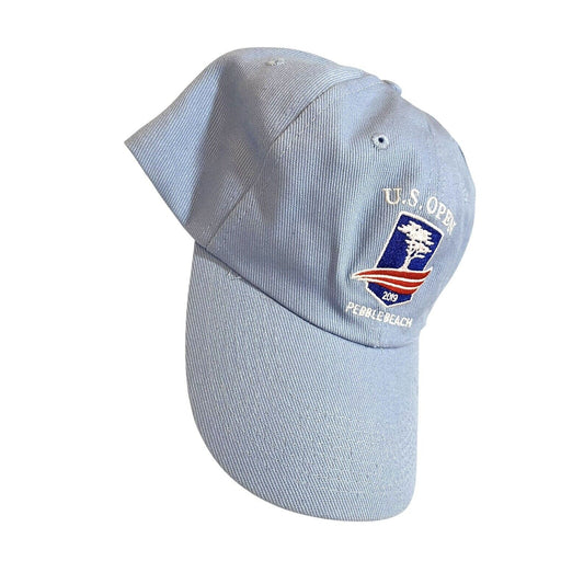US Open Pebble Beach Hat Cap Adjustable 2019 Light Blue One Size USGA