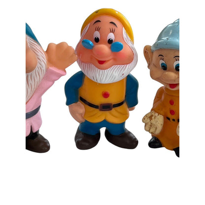 Vintage Walt Disney Prod. Snow White 5 Dwarfs Happy Sleepy Bashful Doc Dopey
