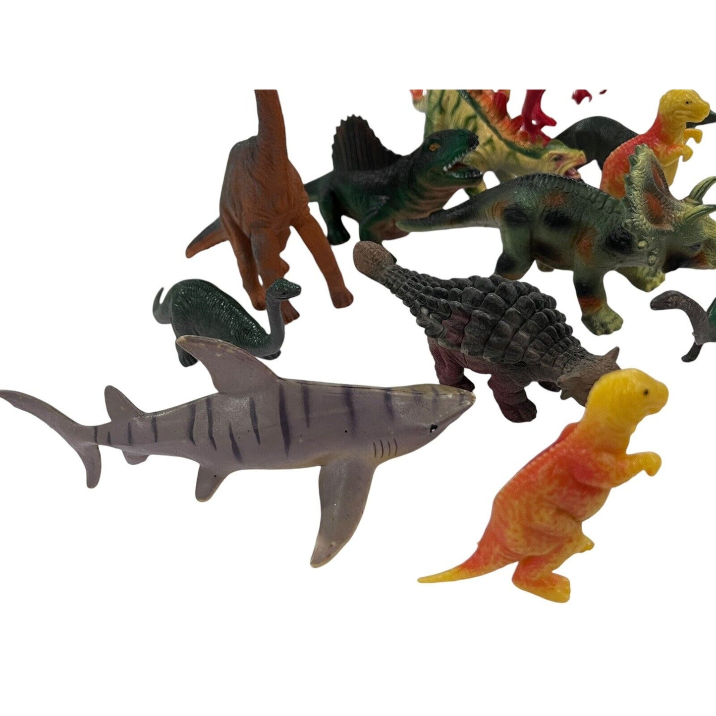 Lot of Miscellaneous Toy Dinosaur Figures medium small rubber plastic