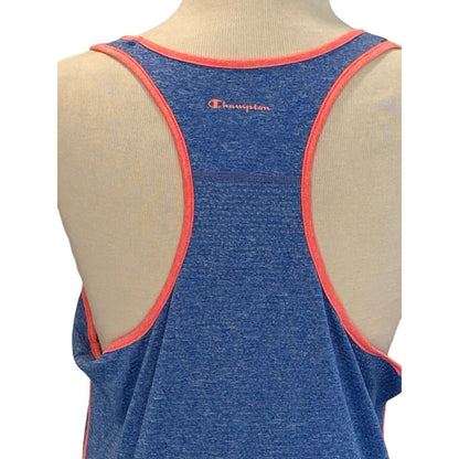 Champion Size L Powertrain Blue Pink RacerBack Tank Top Athletic Workout