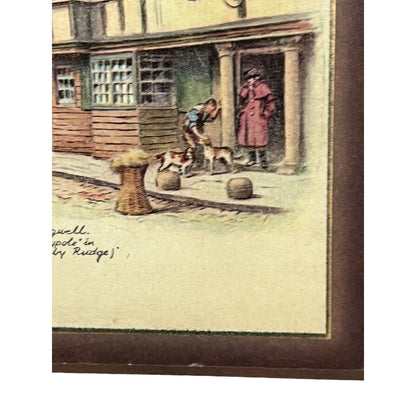 Vintage 5x4Currier Mounted print The King’s Head Chigwell Maypole Barnaby Ridge