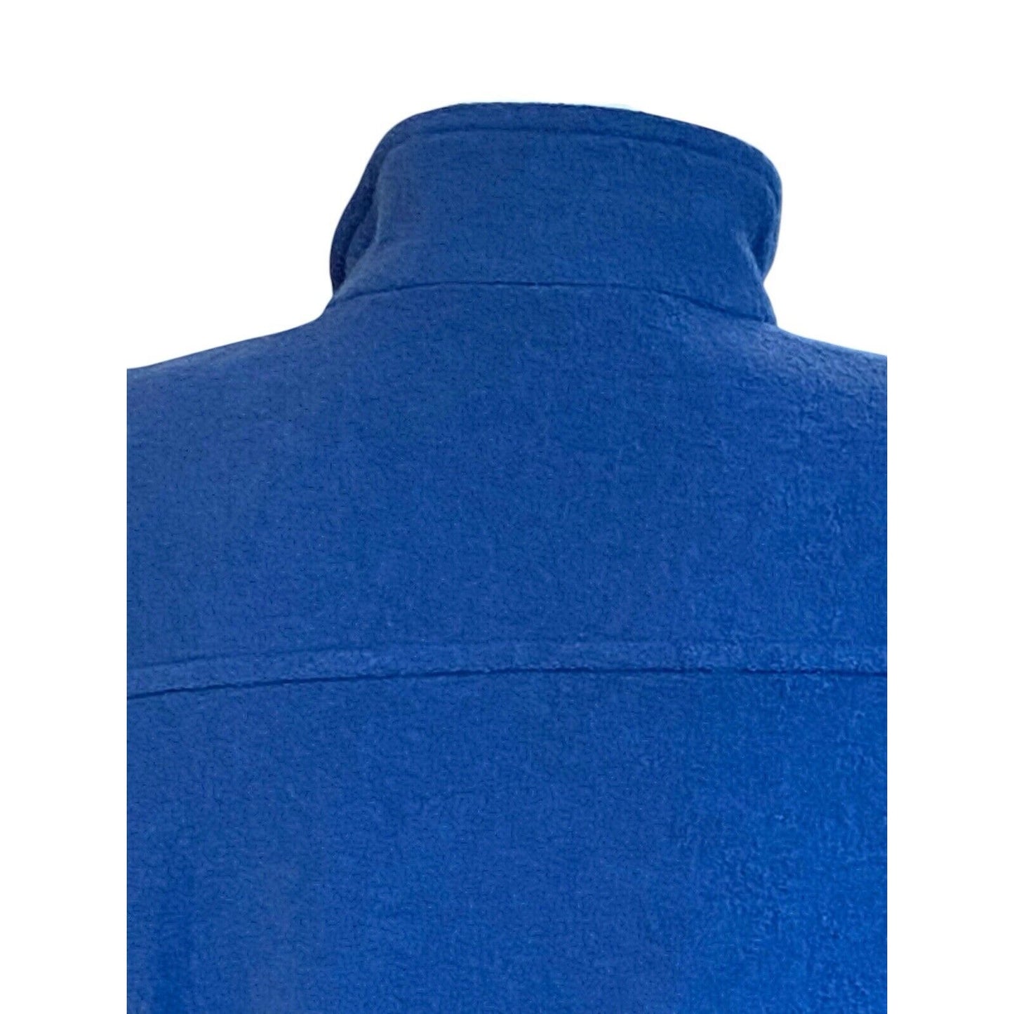 Lands’ End Womens Wool Blend Coat Size 16W Royal Blue Full Zip Pockets