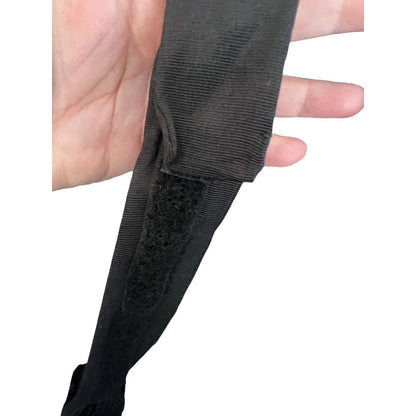 Vintage 80s Braided Belt Black Red Metallic Gold Satin Rope Adjustable Elephant