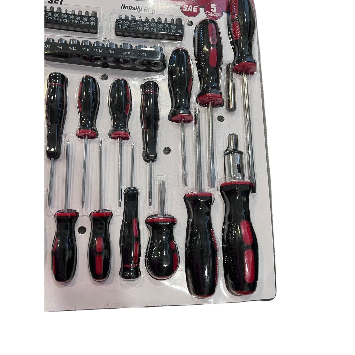 50 Piece Hyper Tough Screwdriver Set Multi-Type Easy Care Easy Clean NEW